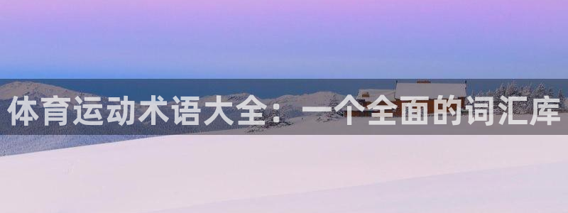 雨燕ufc直播在线直播：体育运动术语大全：一个全面的词汇库